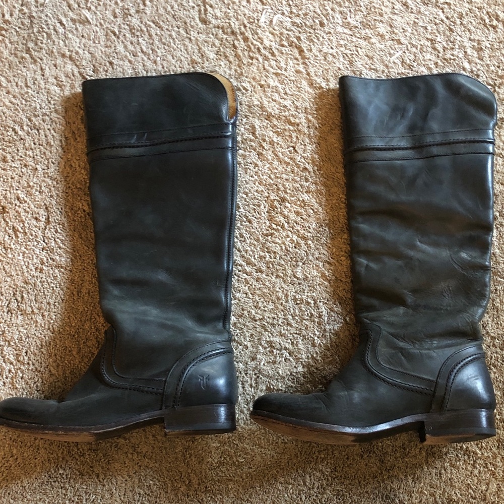Frye boots. Grey. Gently used. 8 1/2